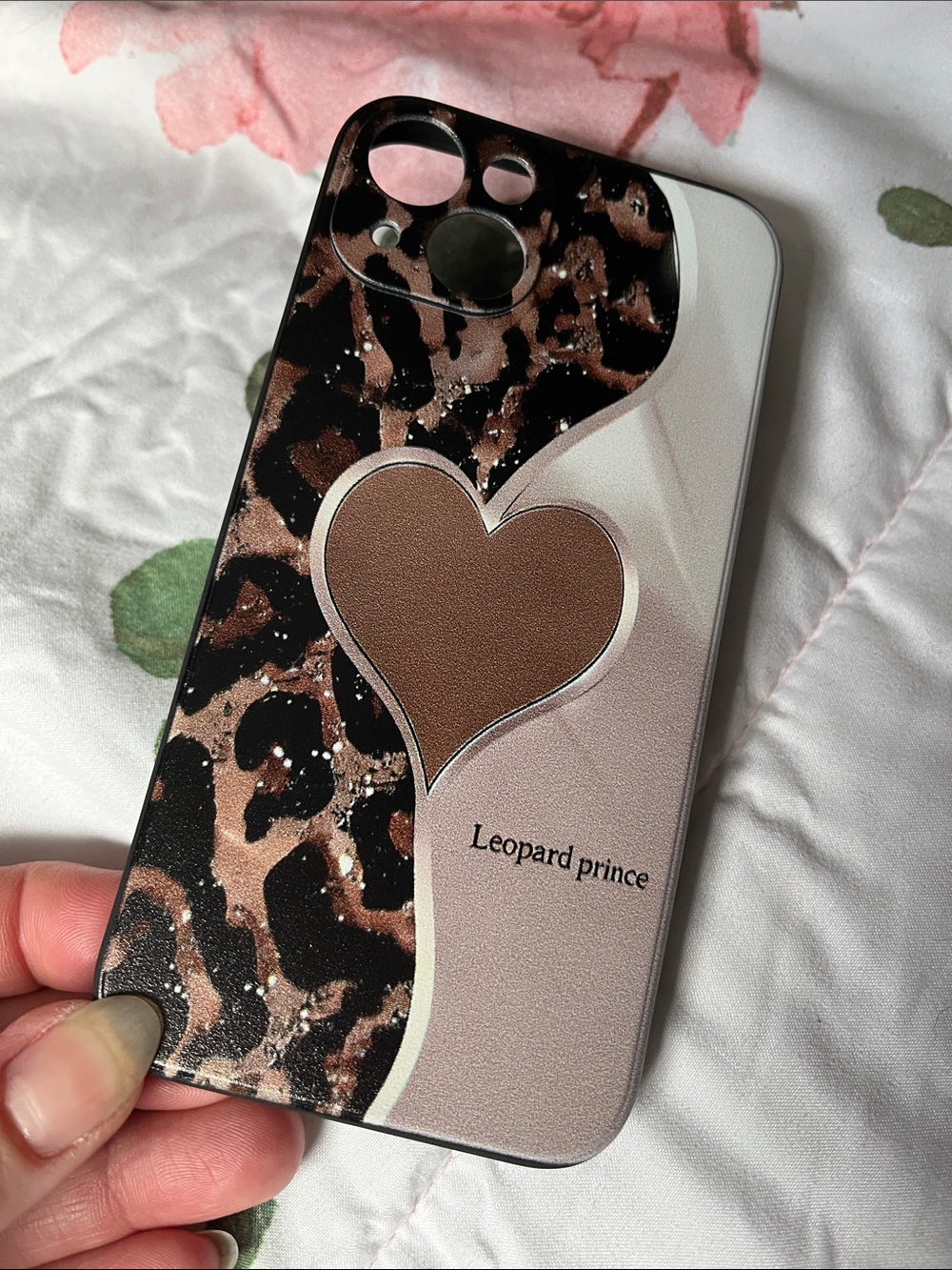 Leopard Heart Phone Case for iPhone 13